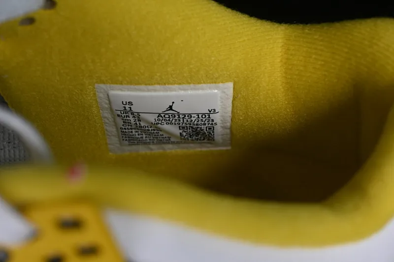 All categories Air Jordan Jordan series basketball shoes Air Jordan 4 OG version Air Jordan 4 Retro "Vivid Sulfur" AJ4 Joe 4 White Thunder AQ9129-101